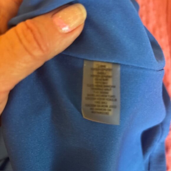 Ellen Tracy Linen Sheath Dress w/ Gold Embellished neckline - Size 8 - Picture 7 of 9